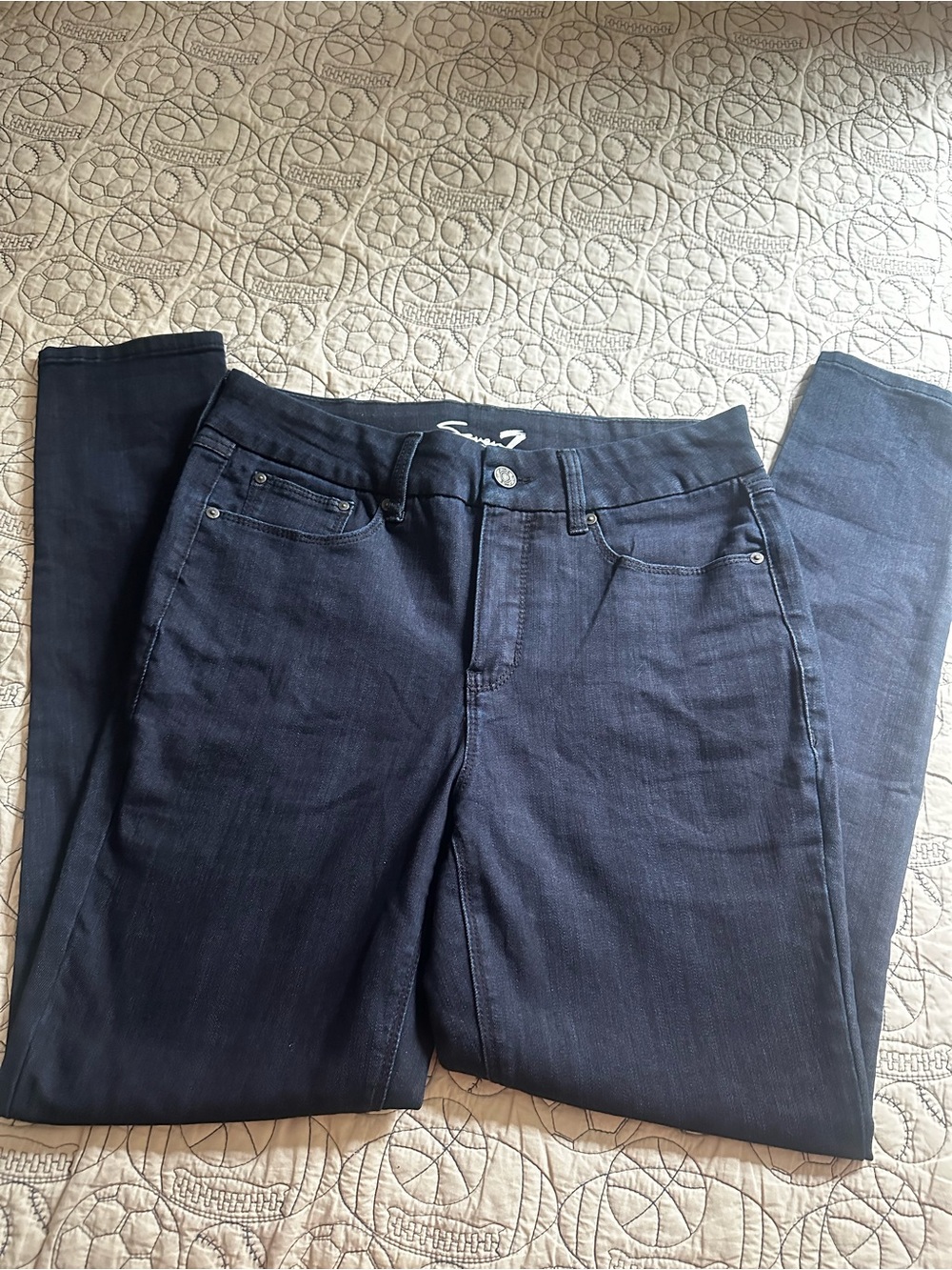 Seven7 Women's Dark Blue Skinny Jeans